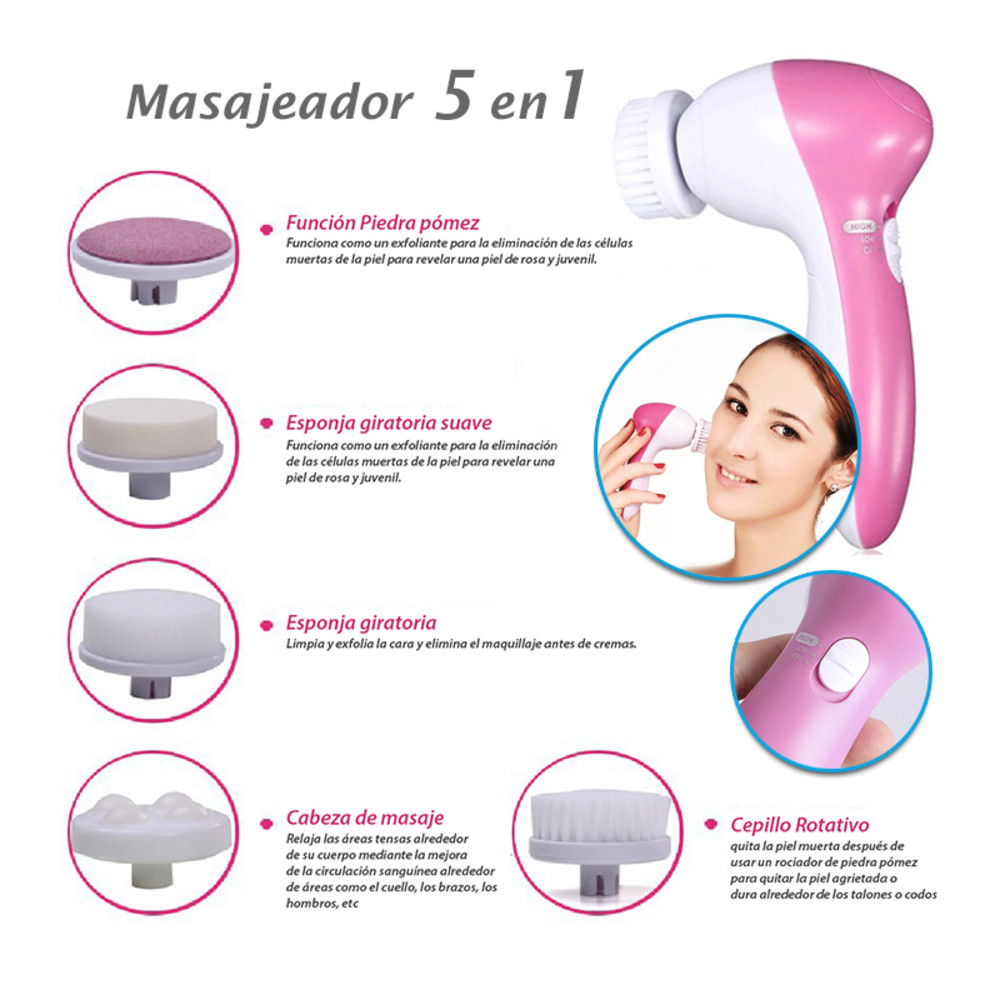 Miniatura 3 de Cepillo de limpieza facial 5 en 1